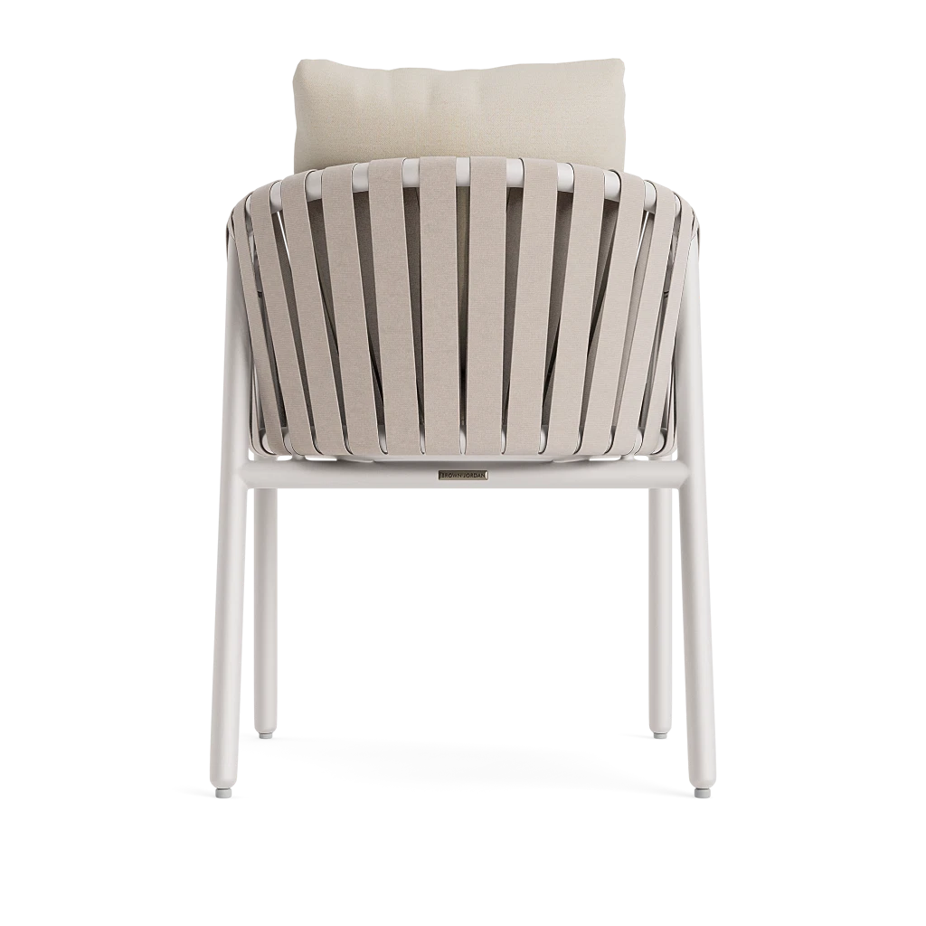 Cushioned Strap Dining Armchair