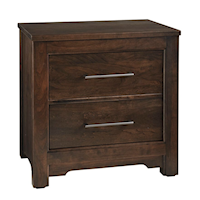 Transitional 2-Drawer Nightstand