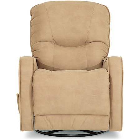 Yates 43012 Casual Swivel Glider Recliner with Sloped Track Arms