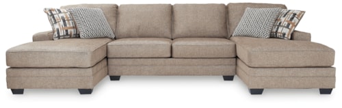 3-Piece Sectional With Two Chaises
