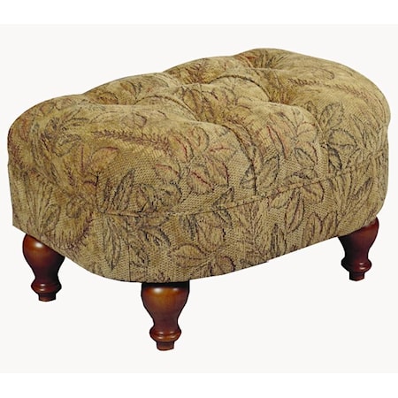 Plush Cushioned Ottoman