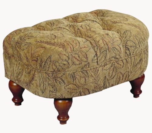 Plush Rectangular Cushioned Ottoman