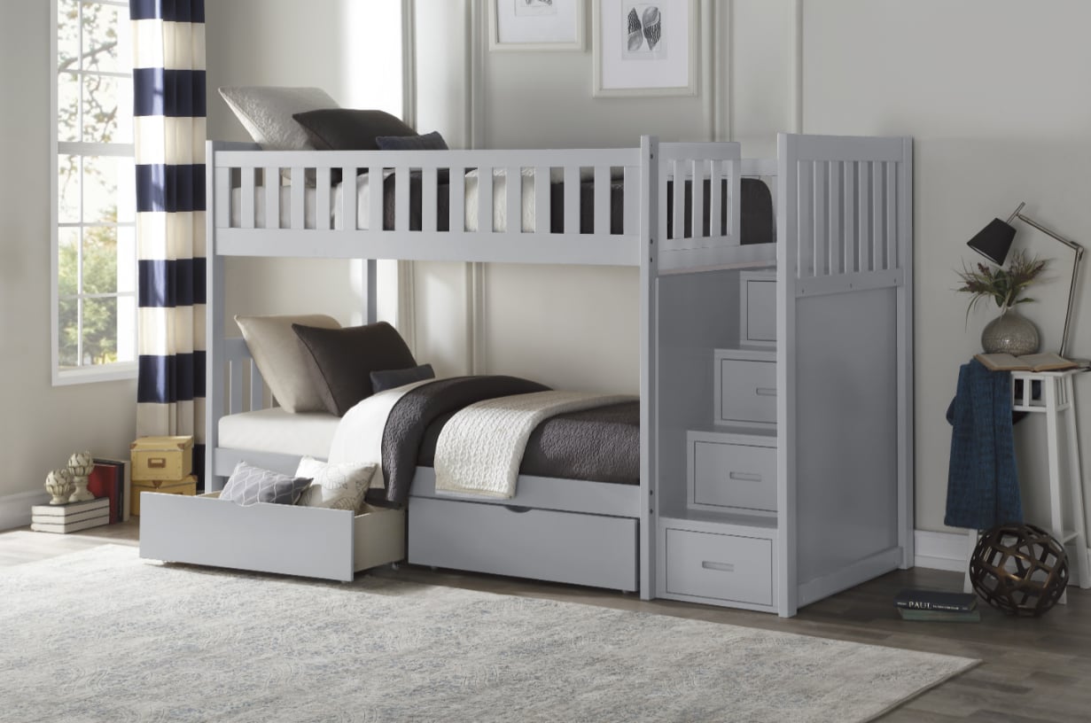 Twin Over Twin Step Bunk Bed