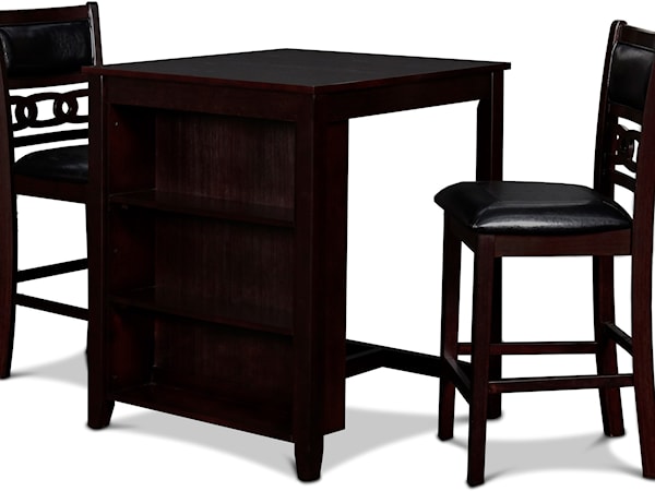 3-Piece Counter Table and Chair Set