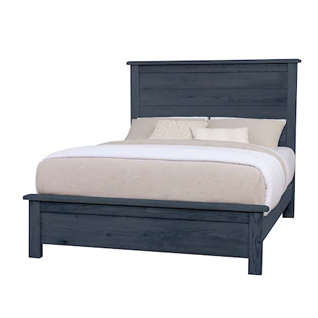 Casual Queen Farmhouse Bed with Low-Profile Footboard