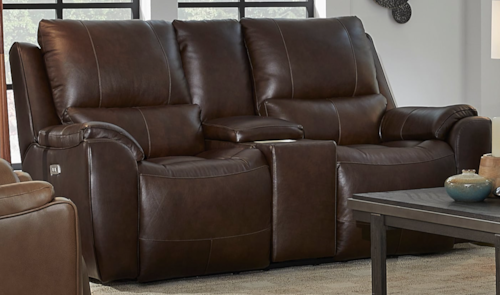 Power Headrest Console Loveseat with Cupholders, Next Level and Wireless Charging