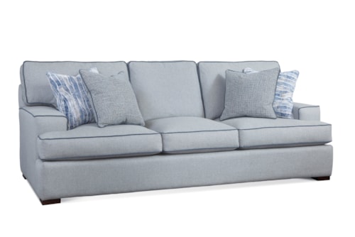 Contemporary 3 over 3 Sofa with pillows