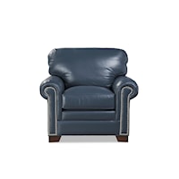 Transitional Chair with Nailhead Trim