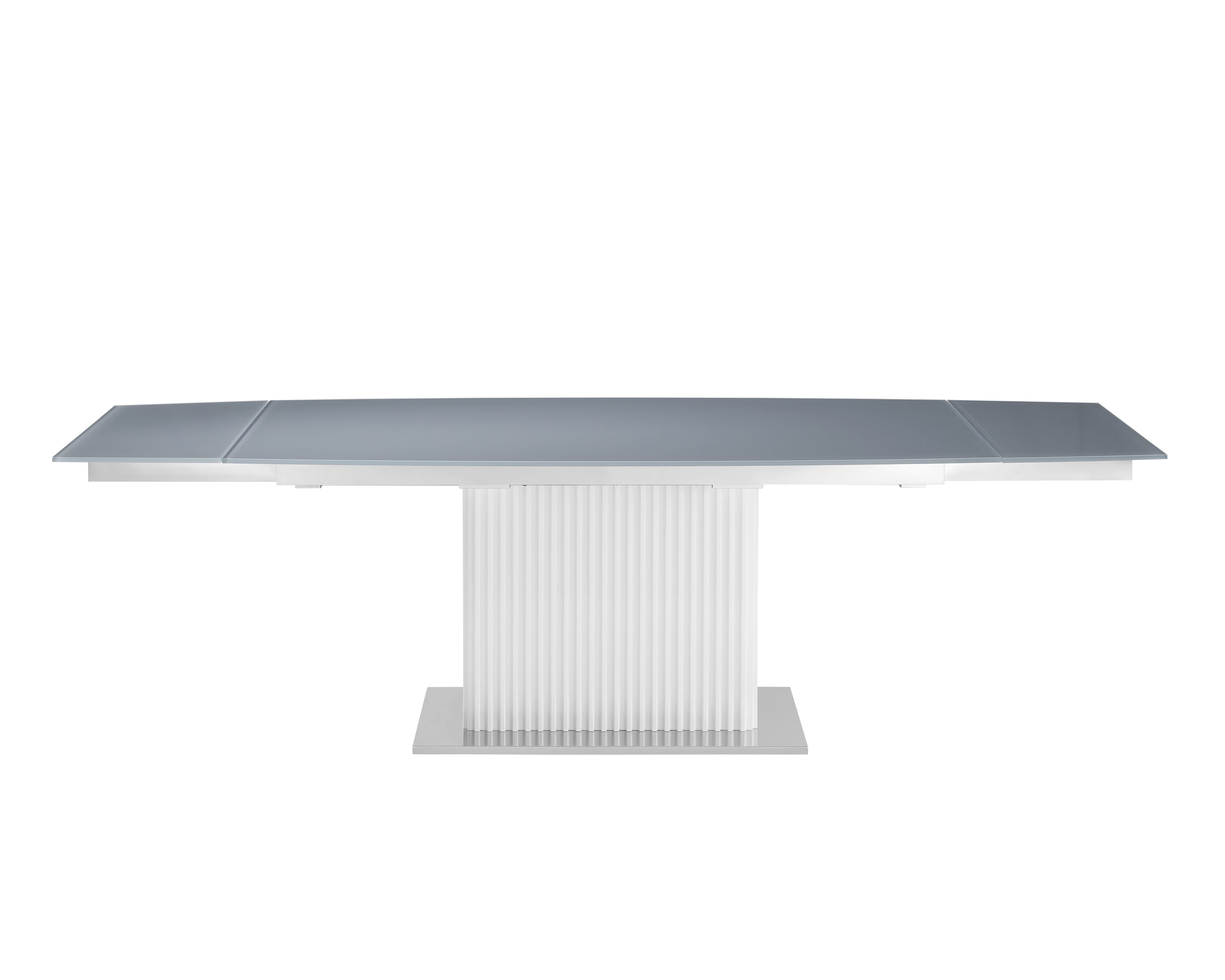 Extendable Dining Table with Glass Top