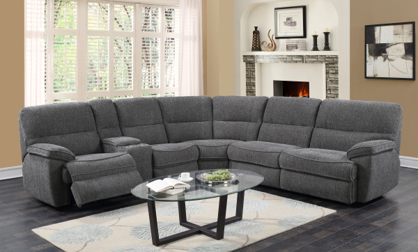 Emerald Aurora 4-Seat Power Reclining Sectional w/ Sleeper
