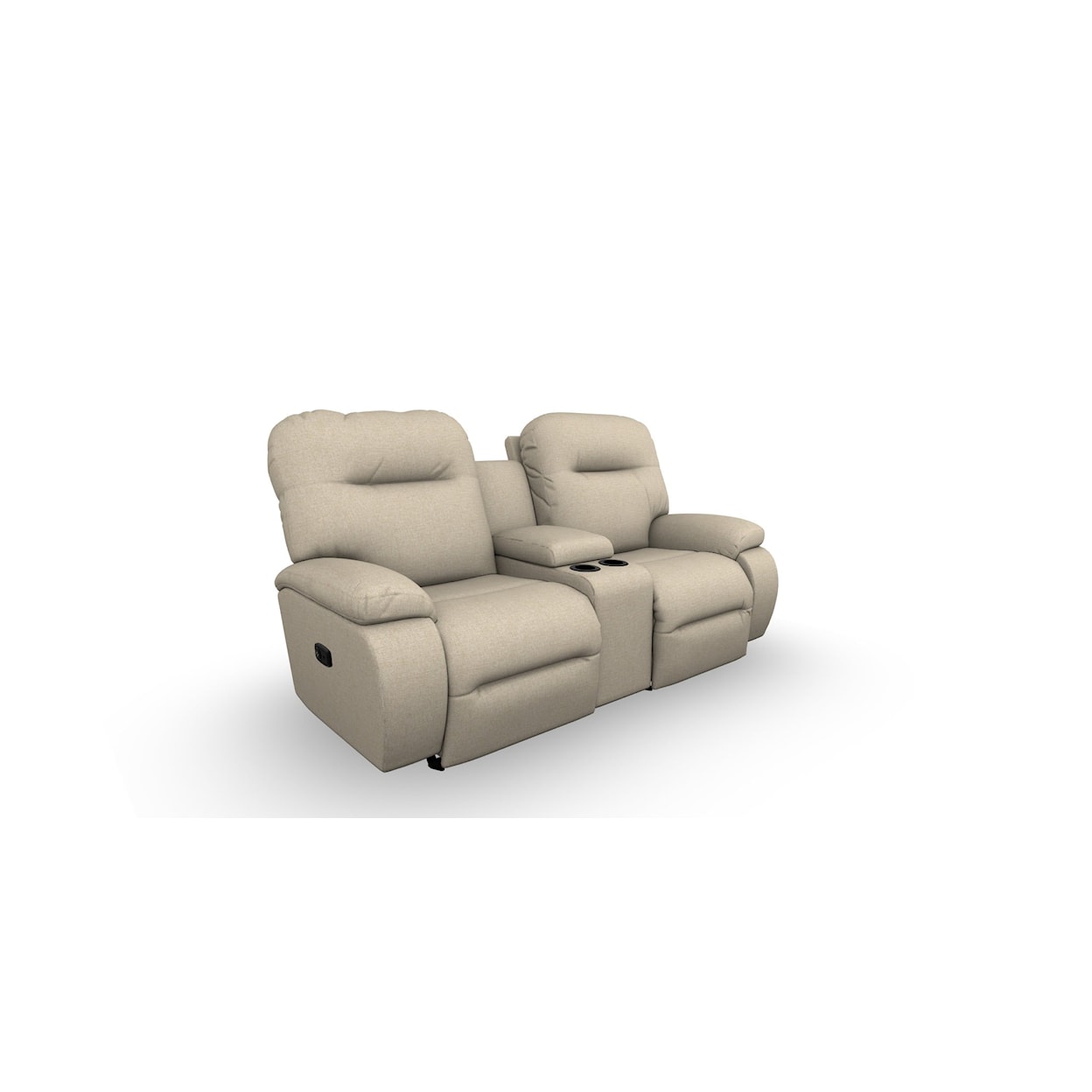 Best Home Furnishings Arial Reclining Space Saver Console Loveseat