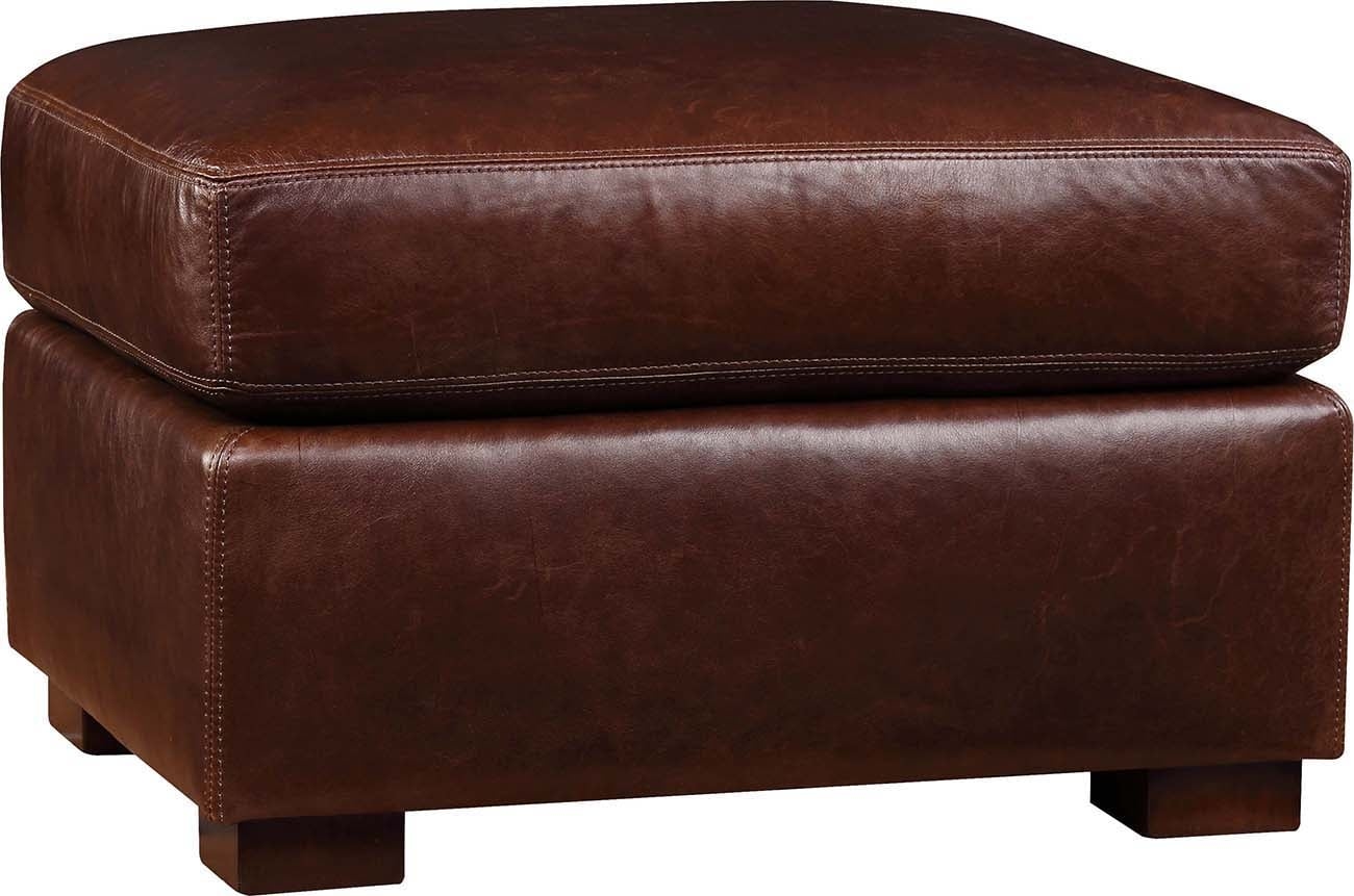 Memphis Ottoman - Leather
