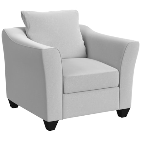 Flared Arm Accent Chair