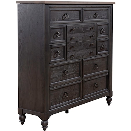 Transitional 12-Drawer Chesser