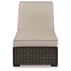 Ashley Signature Design Coastline Bay Outdoor Chaise Lounge With Cushion