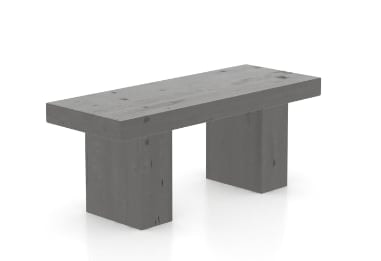 Customizable Bench with Block Legs