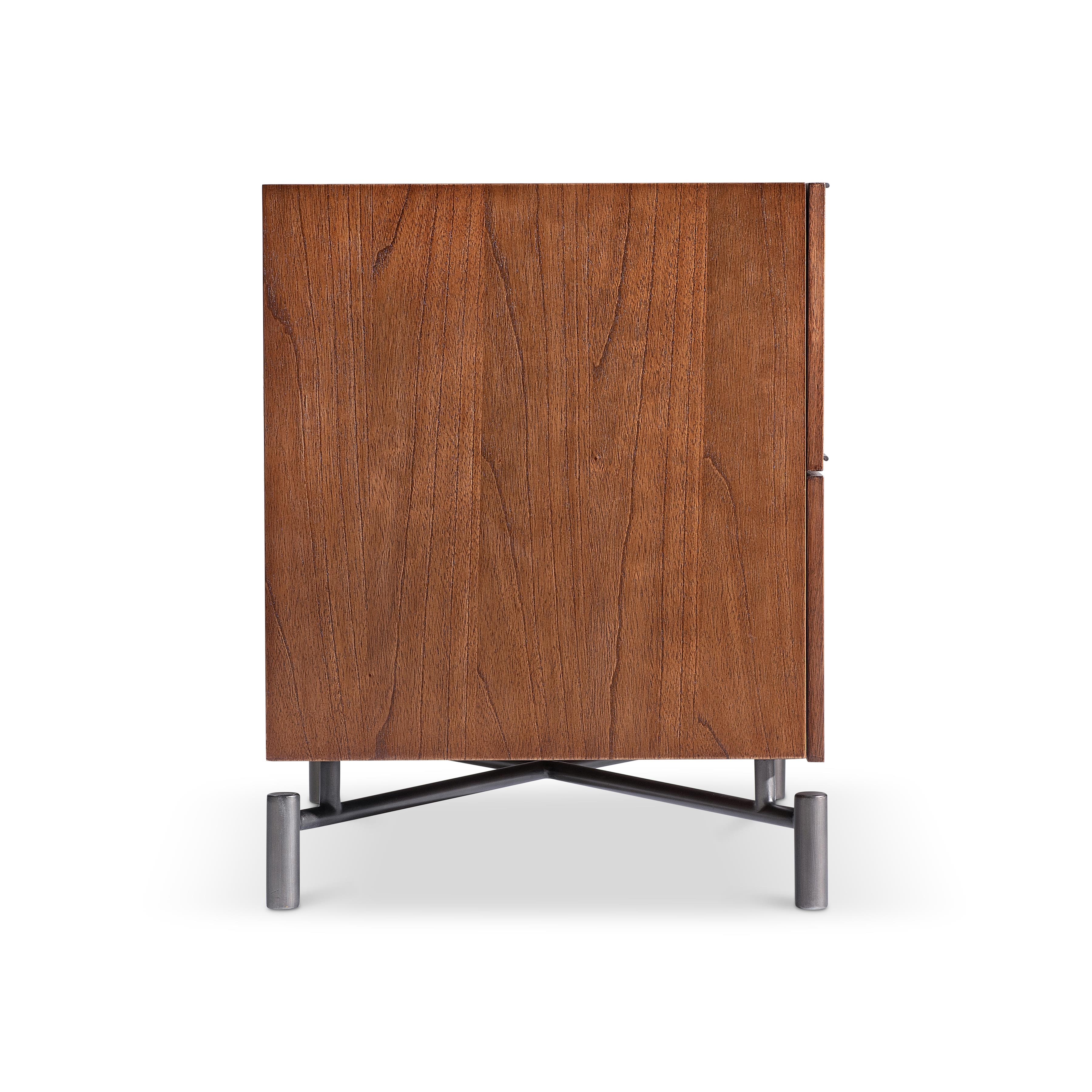 Brasea 2 Drawer Nightstand