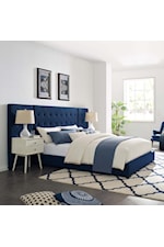 Modway Sierra Cane and Queen Platform Bed With Splayed Legs