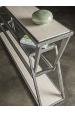 Artistica Adamo Contemporary Silver Gray Cocktail Table