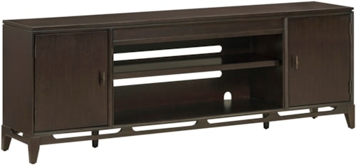 Transitional 80" Console with Adjustable Shelves