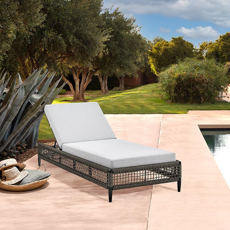 Armen Living Alegria Outdoor Chaise Lounge