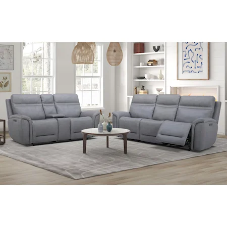 Casual Power Reclining Living Room Set