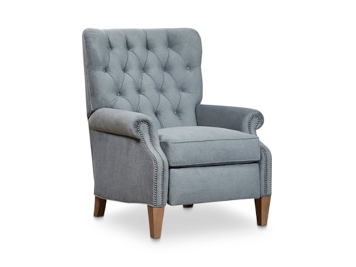 Traditional Power Recliner with Button Tufting