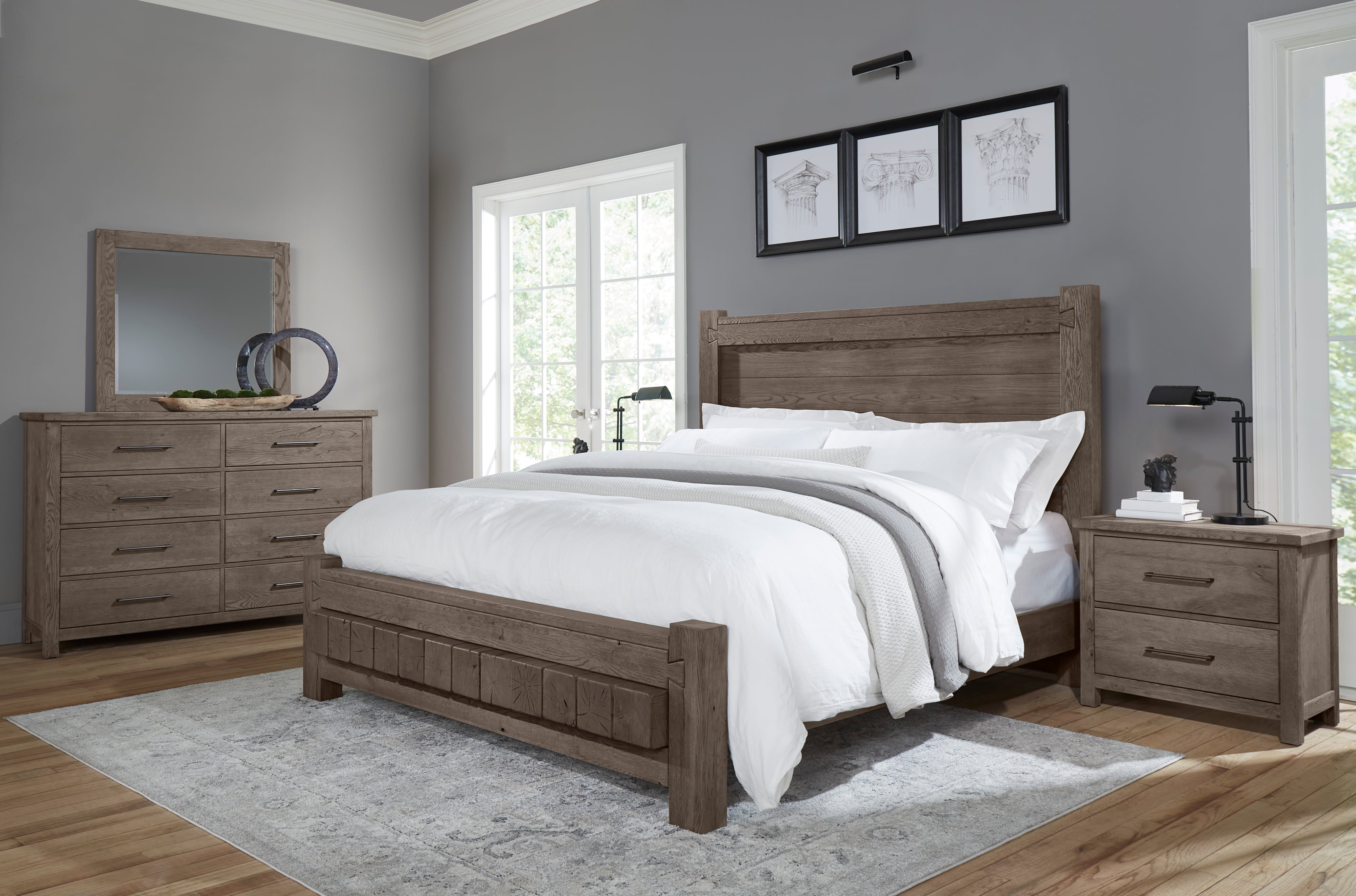 Vaughan Bassett Dovetail King Low Profile Bed