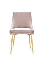 Modway Viscount Viscount Modern Accent Performance Velvet Dining Chair - Dusty Rose