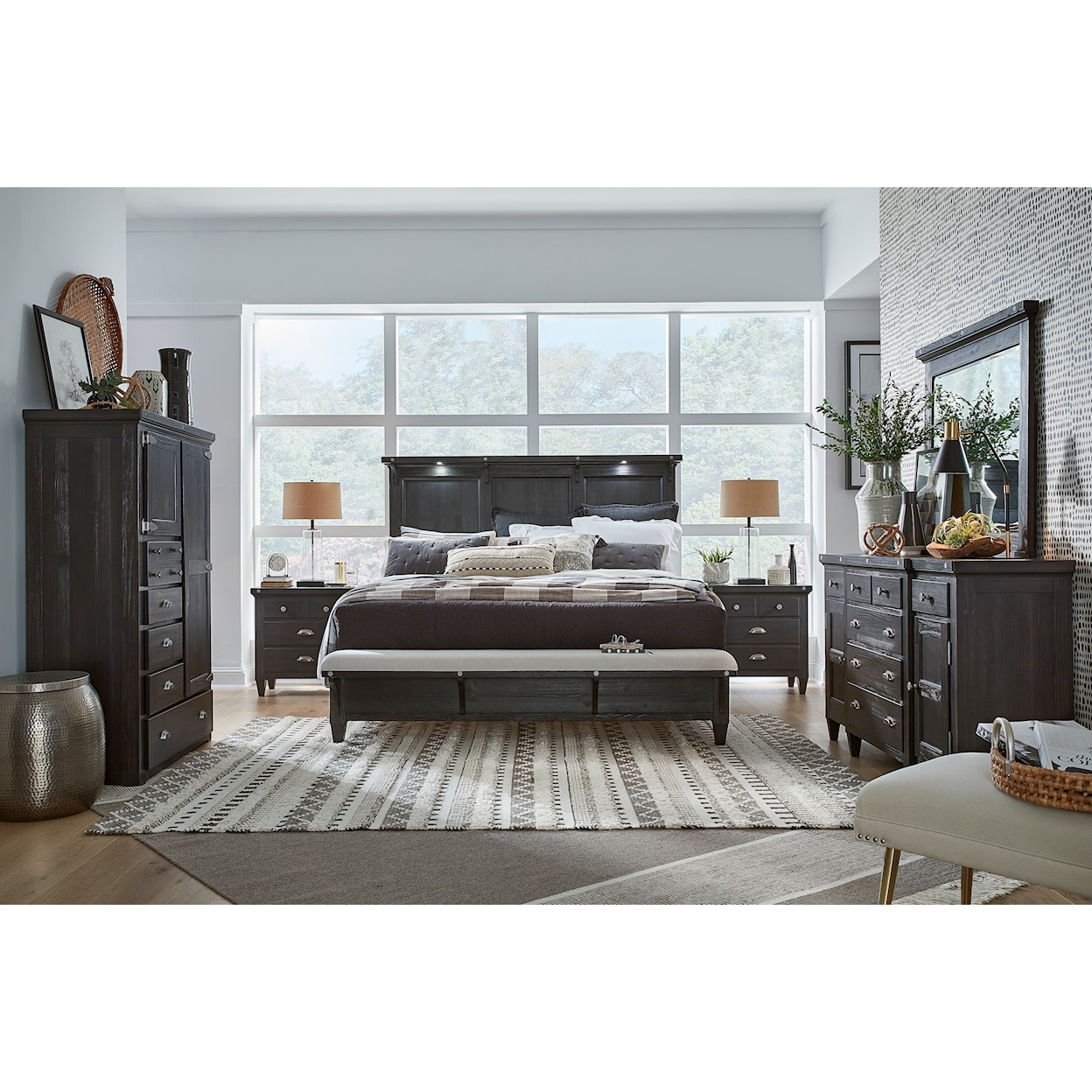 Magnussen Home Sierra Bedroom Dresser & Mirror Set