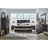 Magnussen Home Sierra Bedroom King Lighted Panel Bed with Bench