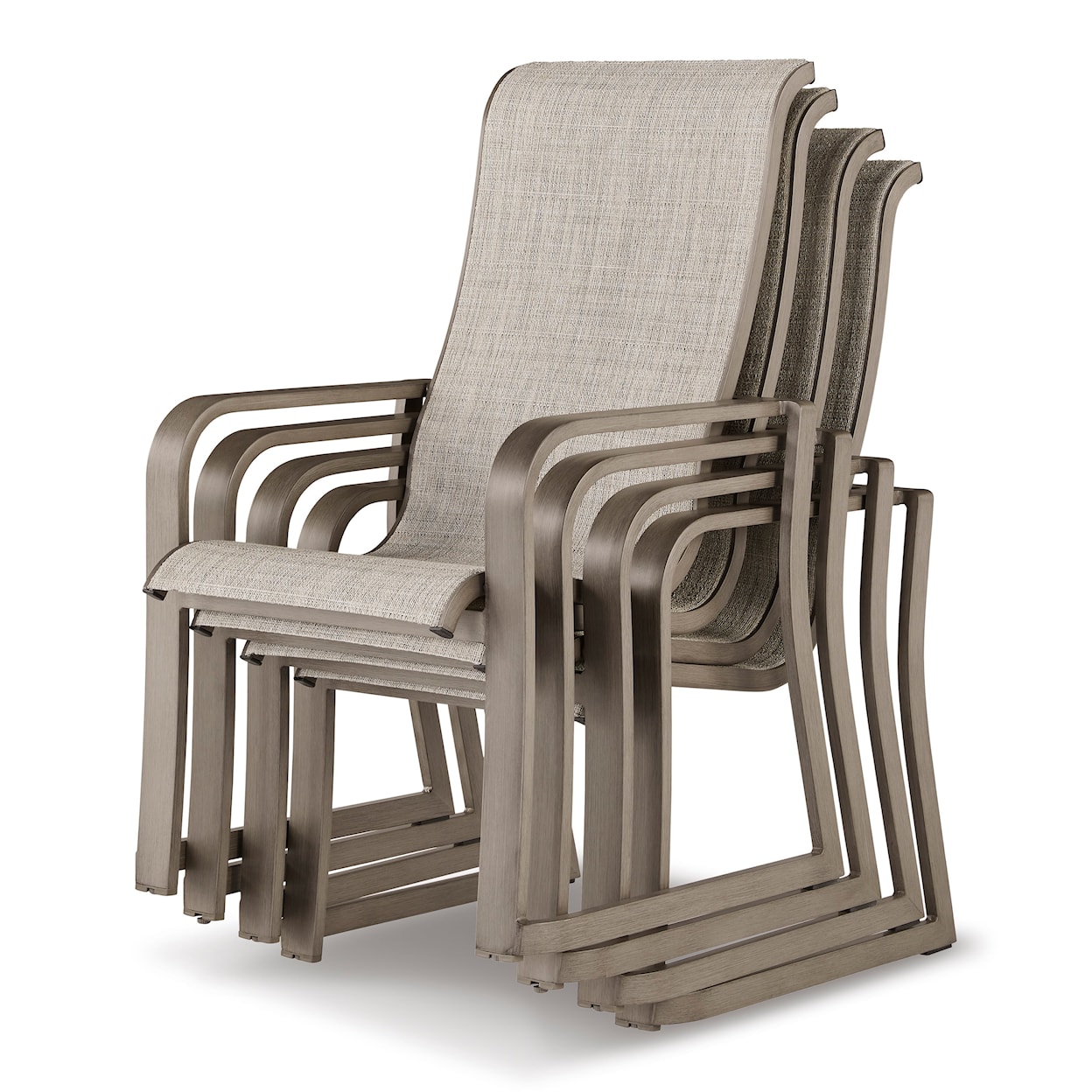 Signature Design by Ashley Beach Front Stackable Sling Arm Chair