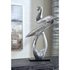 Ashley Furniture Signature Design Accents Devri Silver Finish/Black Sculpture