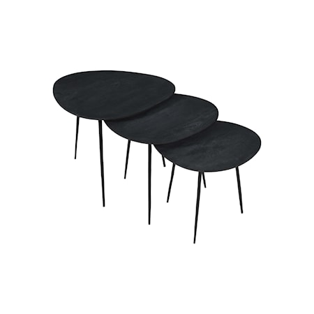 Nesting Table - Set of 3 - Black