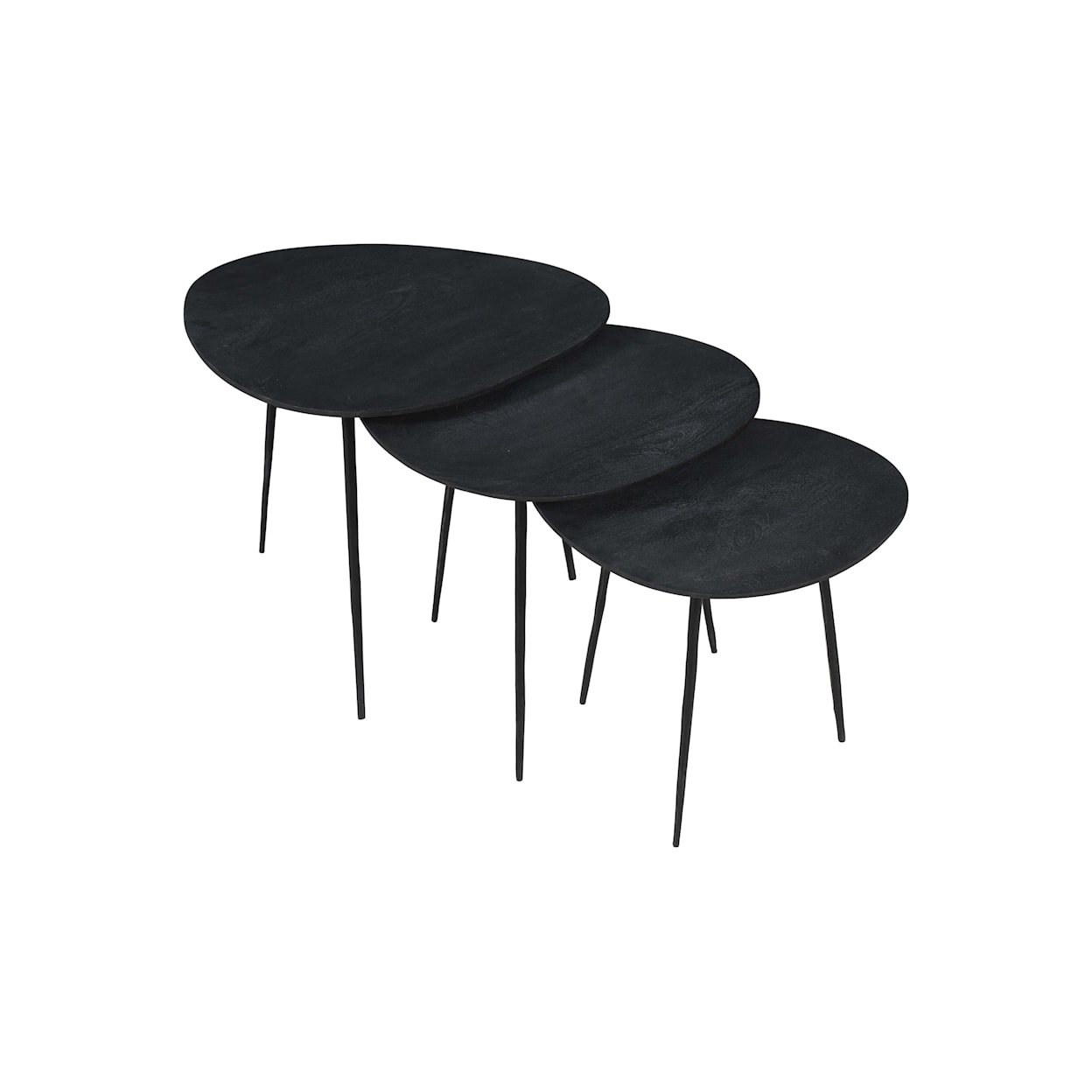 VFM Signature Reeves Nesting Table - Set of 3 - Black