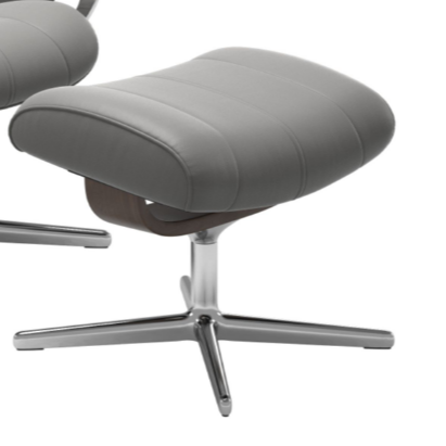 Contemporary Ottoman with Cross Base