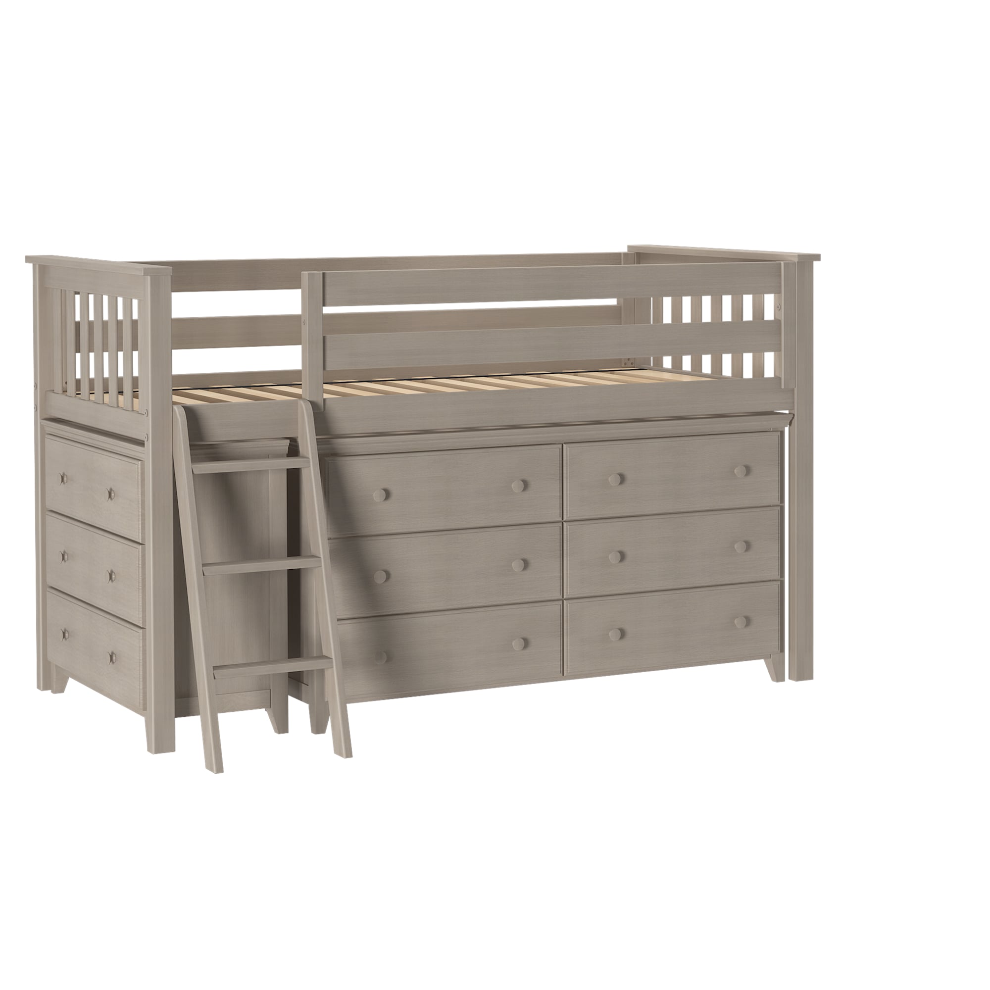 Windsor Youth Twin Loft Bed in Stone