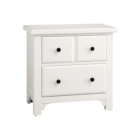 Traditional Farmhouse 2-Drawer Nightstand