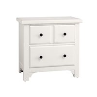 Traditional Farmhouse 2-Drawer Nightstand