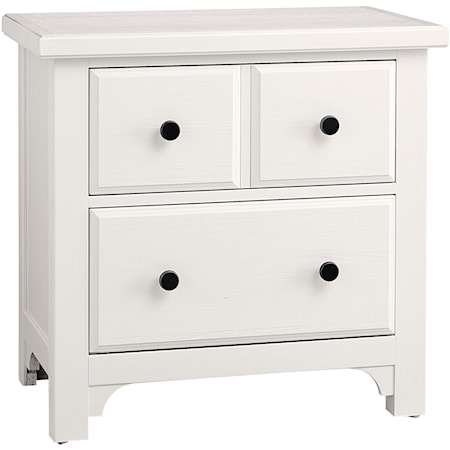 Traditional Farmhouse 2-Drawer Nightstand