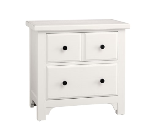 Farmhouse 2-Drawer Nightstand with French Dovetail Construction