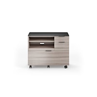 Contemporary Multifunction Office Cabinet with Printer Tray