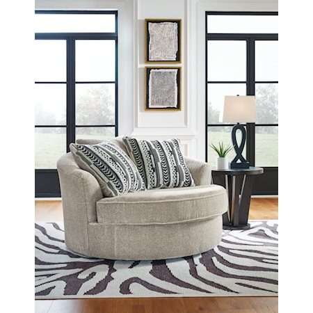 Oversized Swivel Accent Chair