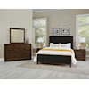 Artisan & Post Crafted Cherry Upholstered Queen Bedroom Set