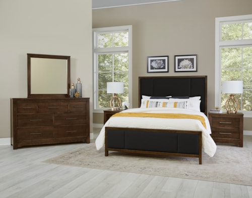 Transitional Upholstered Queen Bedroom Set