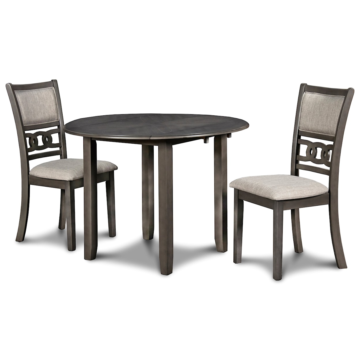 New Classic Furniture Gia 3-Piece Table and Chair Set