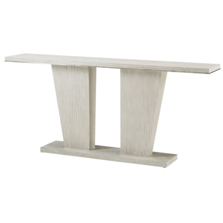 Double Pedestal Console Table