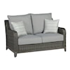 Ashley Furniture Signature Design Elite Park Outdoor Loveseat with Cushion