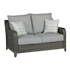 Ashley Signature Design Elite Park Outdoor Loveseat with Cushion