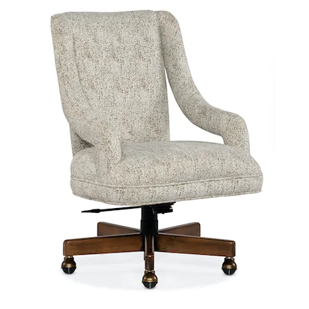 Transitional Upholstered Desk Chair
